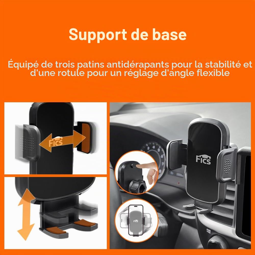 FICS Support de téléphone Compatible avec Toyota RAV4 (RAV4 19~24) de Moniteur 8"