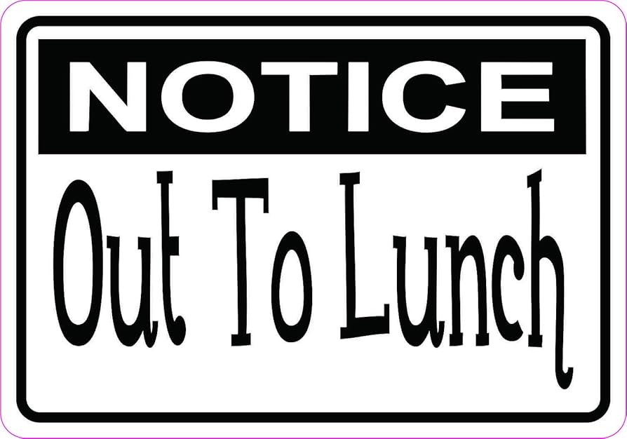 Amazon.com: StickerTalk Notice Out to Lunch Magnet, 5 inches by 3.5 inches : Home & Kitchen amazon-com-stickertalk-notice-out-to-lunch-magnet-5-inches-by-3-5-inches-home-kitchen
