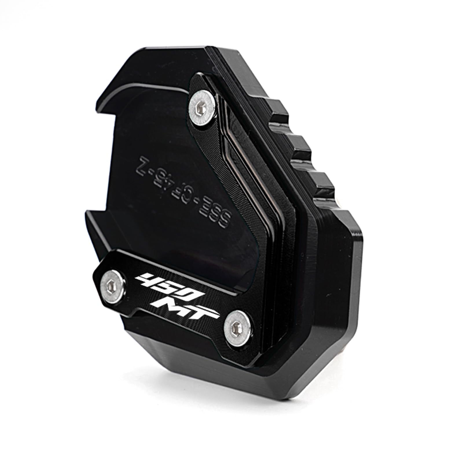 Para CF&MOTO 450MT MT450 CF 450mt 450 mt 2024 2025 Accesorios para moto Caballete Lateral Caballetes Placa ampliada Plataforma (Negro)