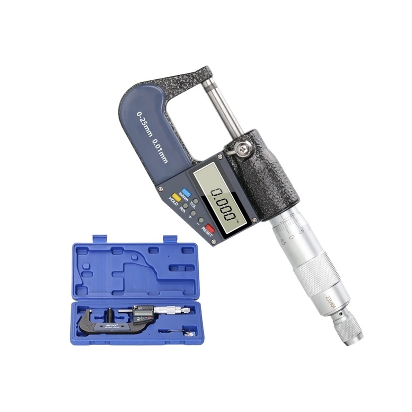 Mikrometer, Mikrometer, Außenmikrometer, Genauigkeit 0,001 mm, 0–25/50/75/100 mm, elektronischer digitaler Messschieber, Messwerkzeug, Präzisions-Maschinist