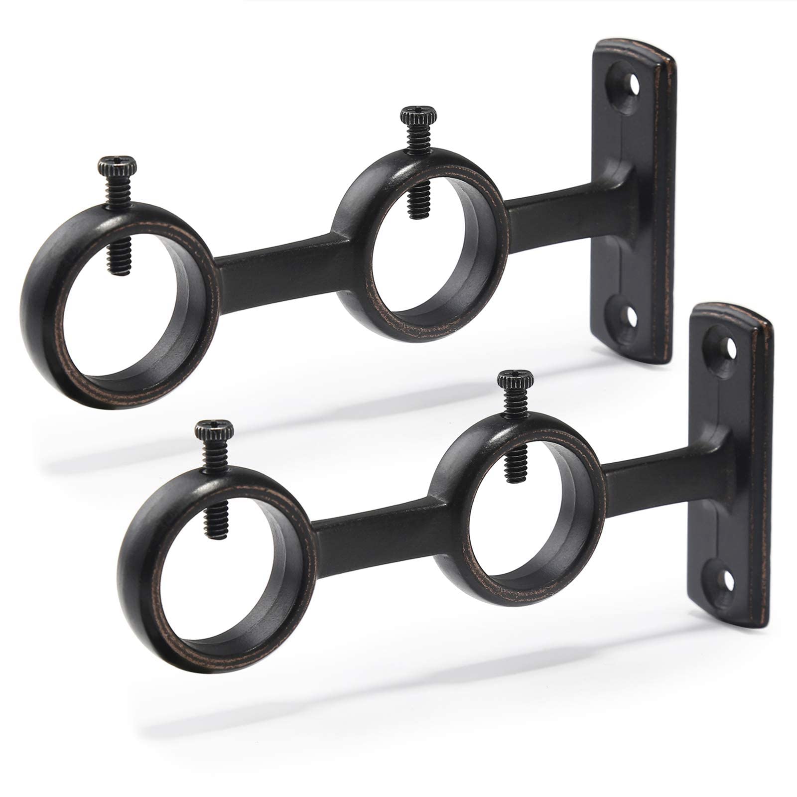 Set Da 8 Supporti Per Tende In Pelle Chiara - Ganci A Cinghia Per Casa, Bagno, Cucina
