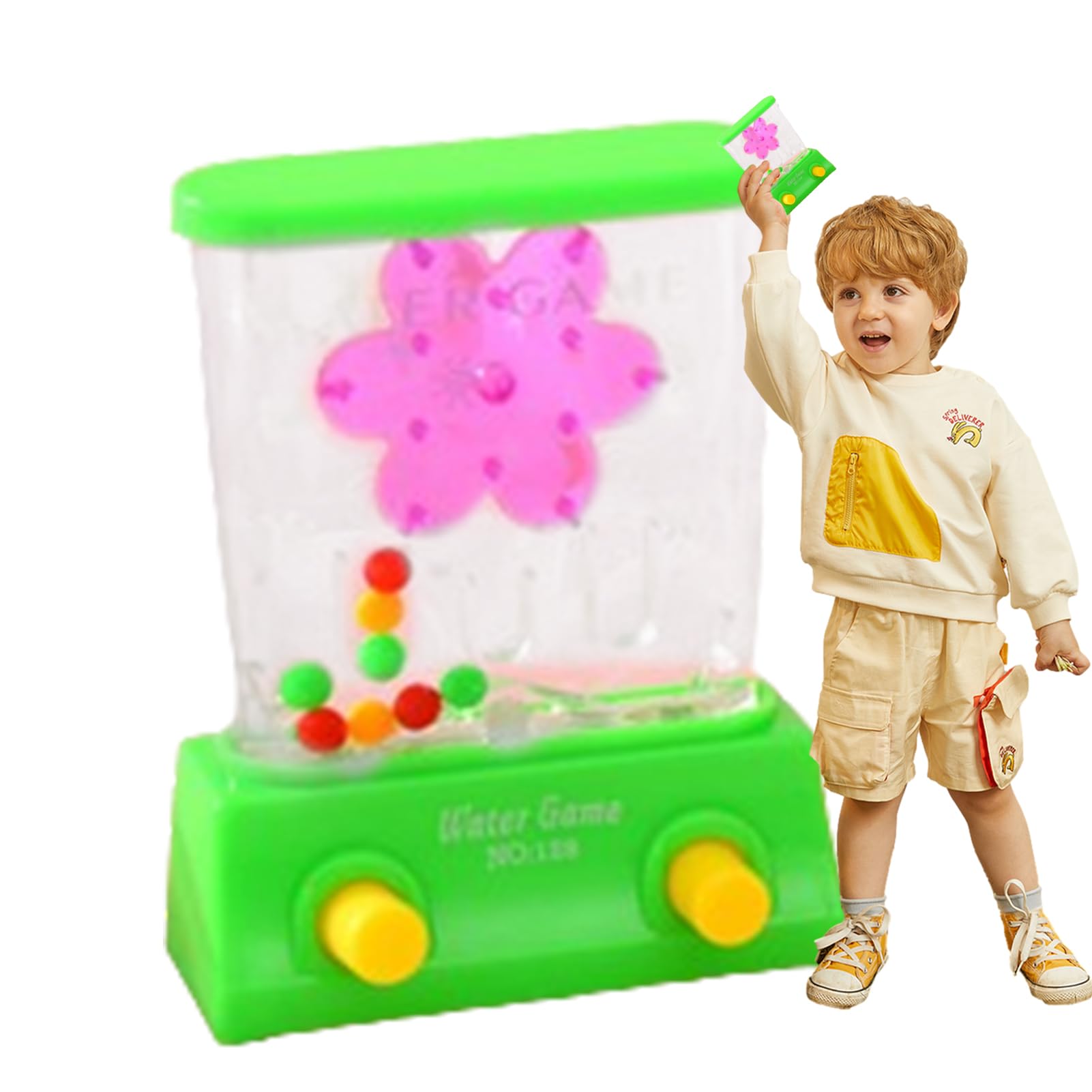 Jeu d'arcade aquatique portable avec anneau jouets de plage éducatifs motricité fine
