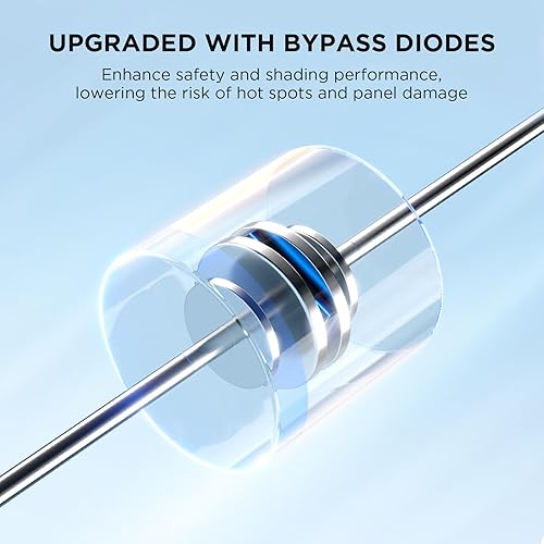 Miniatura 2 de N-Type 16BB 450W Panel solar portátil con diodo de derivación, RV Essentials, cargador solar plegable de 38 V para estación de energía 25% de alta