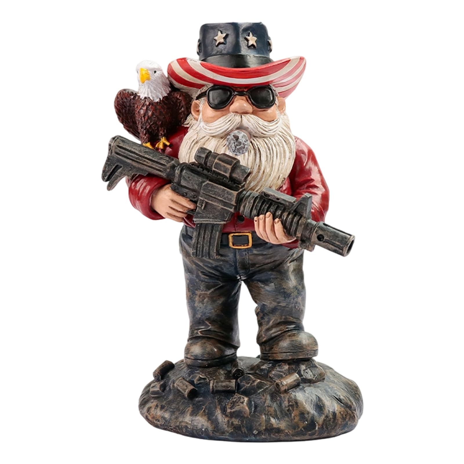 TFAOYS Resin Figure with Item and Bird Base Sturdy Decoration for Yard or Table Outdoor Resin Figurine Outdoor Figure with Item and Bird Base Sturdy Decoration for Yard or Table