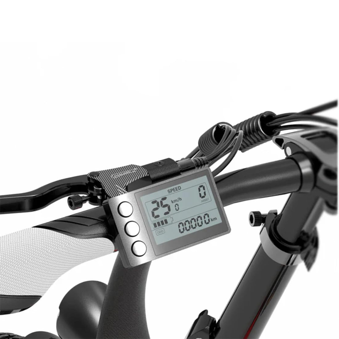 LANKELEISI La bicicletta elettrica pieghevole da città G660 è dotata di una batteria da 48V 12.8Ah e offre un'autonomia massima fino a 110 chilometri.