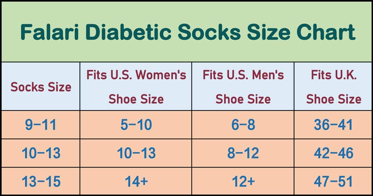 Falari Physicians Approved Diabetic Socks Crew Unisex 3, 6 or 12 Pack