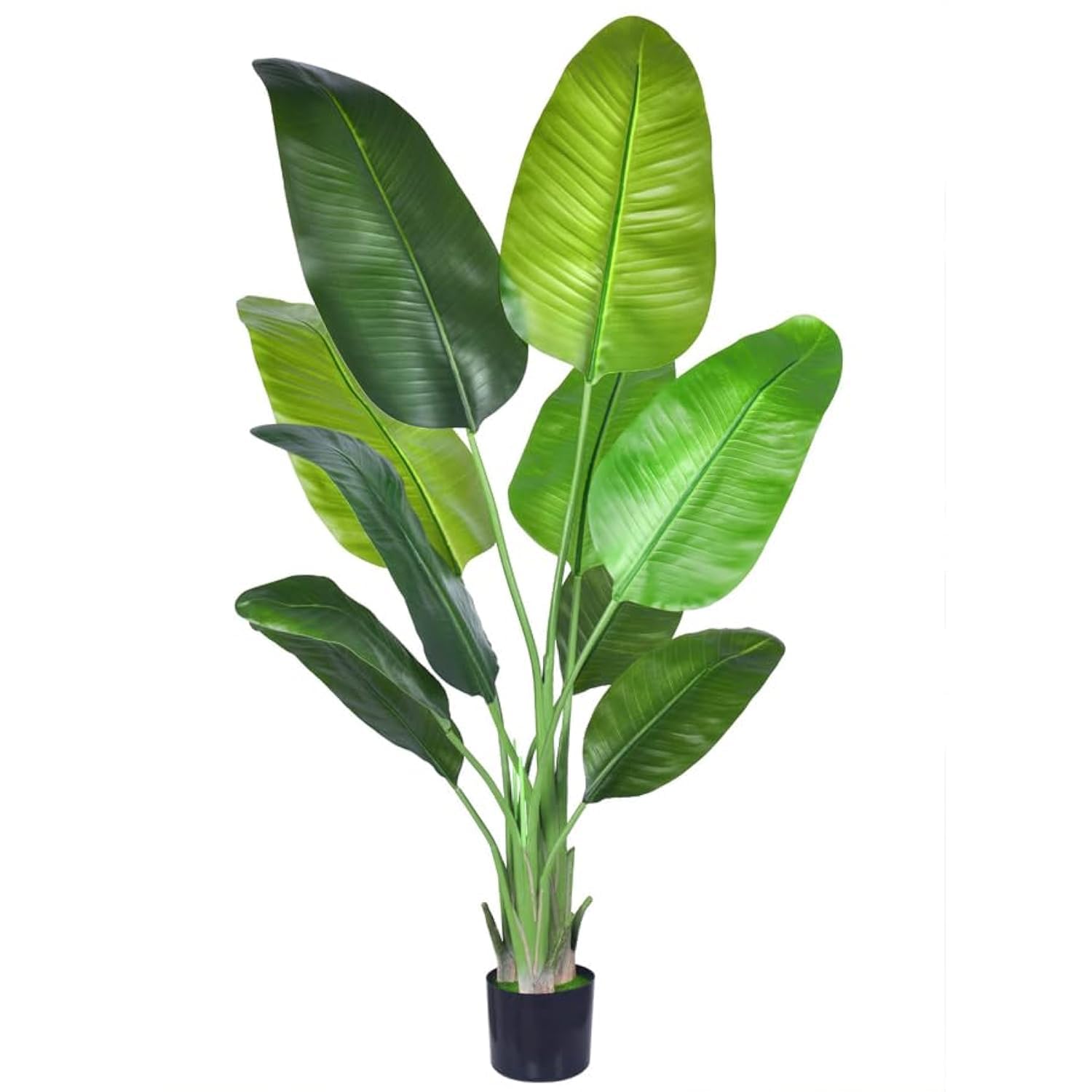 Artificial Tree, 160cm Fake Banana Tree, Handcrafted Artificial Areca Palm Tree With Lifelike Leaf, Realistic Durable Decorative Trees For Home Decorations Outdoor, Indoor And Office Decoration Banana Tree 160 cm