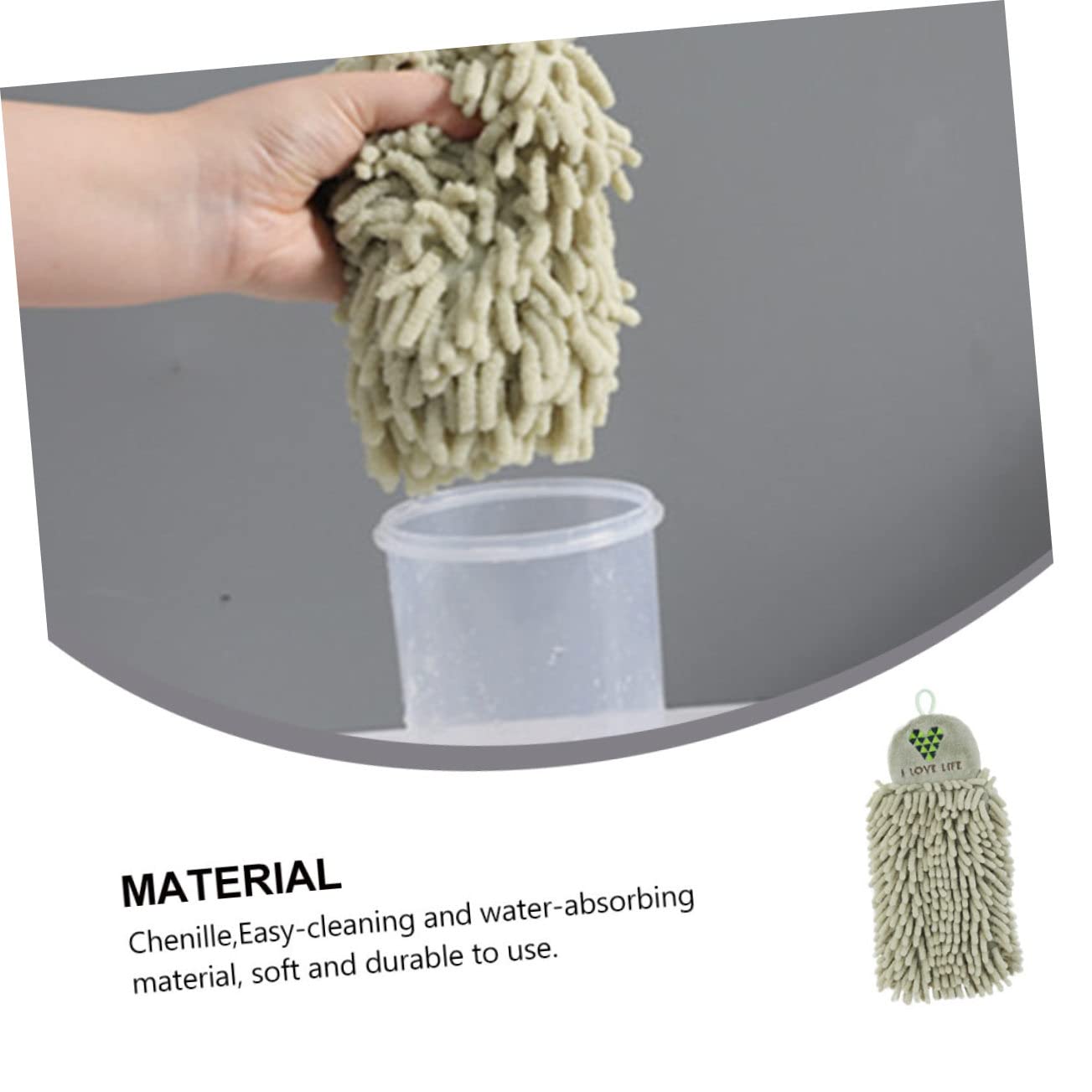 Amazon.com: ULTECHNOVO Water Absorbent Chenille Towel Quick Dry Hand Towels  for Kitchen Bathroom Prime Eligible Random Color : Home & Kitchen