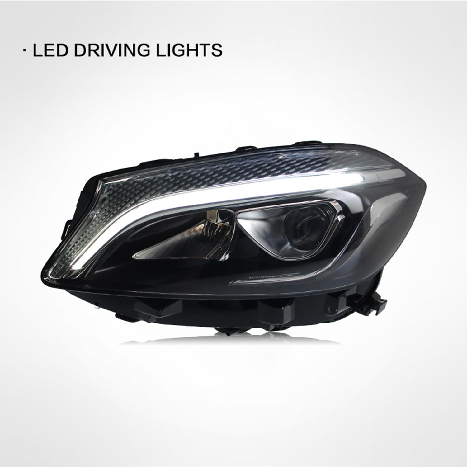 Proiettore Fari Anteriori per Benz A W176 2013-2018,Durable High Bright Headlamp Auto Luci Segnale Direzione Plug Play Faro Anteriore Completo,Right