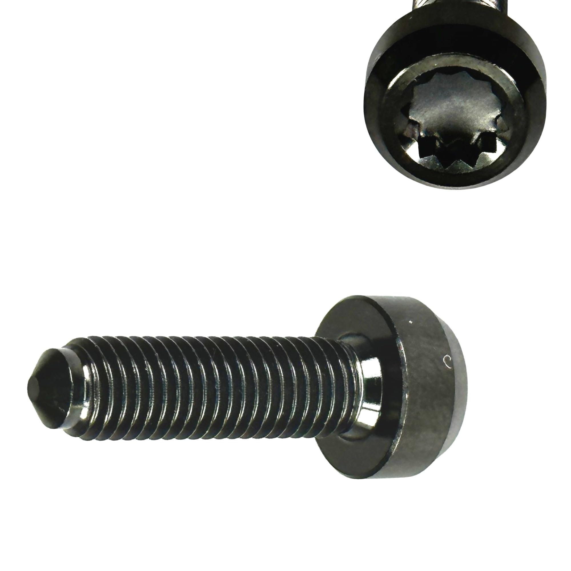 1 vite in titanio M7 x 24,5 per cerchioni BBS nero I RS I RX I Split I Tuning I Auto I Parti