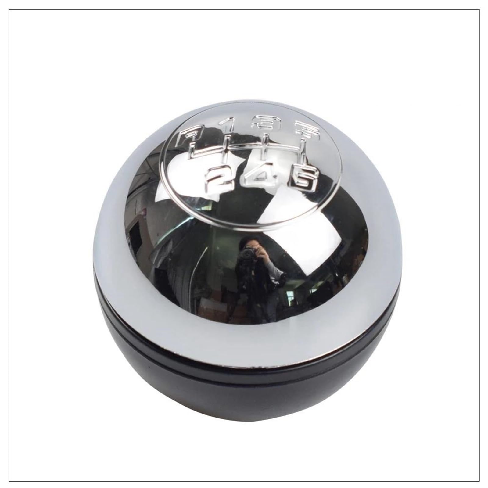 FSOZDBBPL Automotive Parts Manual 6 Speed Gear Shift Knob Handle Gear Shift Knob Handball for Alfa for Romeo for Giulietta 2010-On(Black Silver)