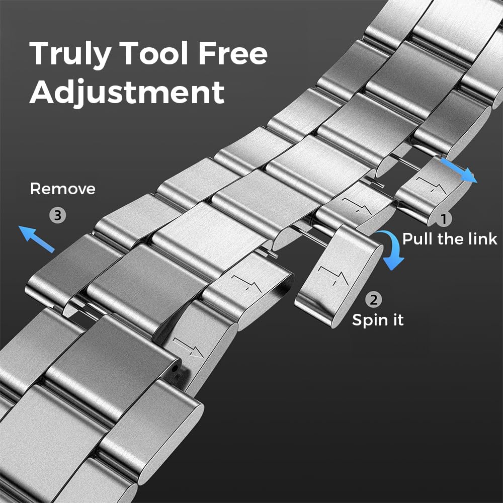 Aucun outil nécessaire, bracelet magnétique en titane compatible avec Pixel Watch 3 45 mm, bracelet de rechange en métal de titane compatible avec Pixel Watch 3 45 mm pour homme, pixel watch 4