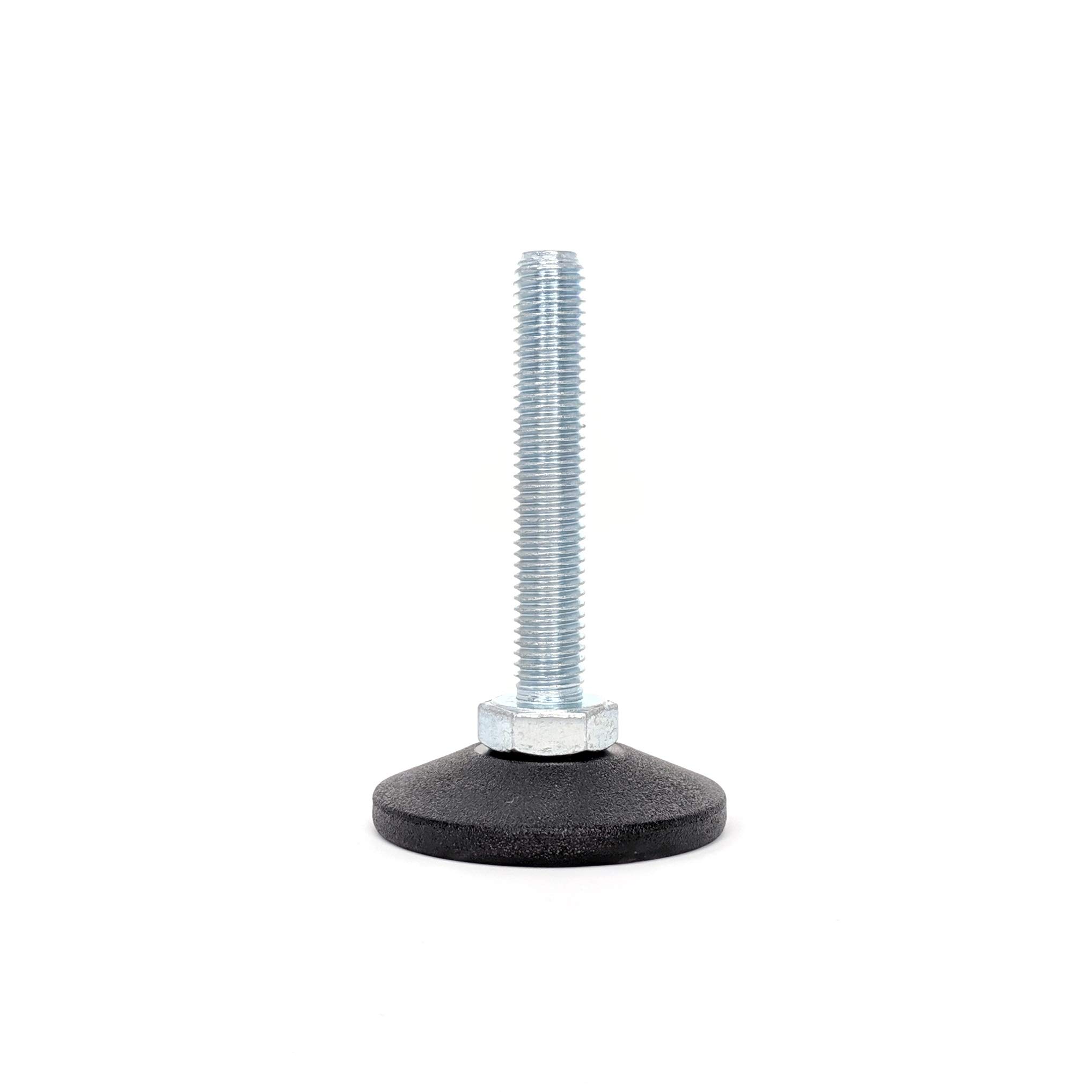 Adjustable Feet with Articulating Base (48mm Diameter Base, M10x60mm, Pack of 48) Weight Rated Threaded Furniture Appliance Machine Foot - Made in Germany โ image 1