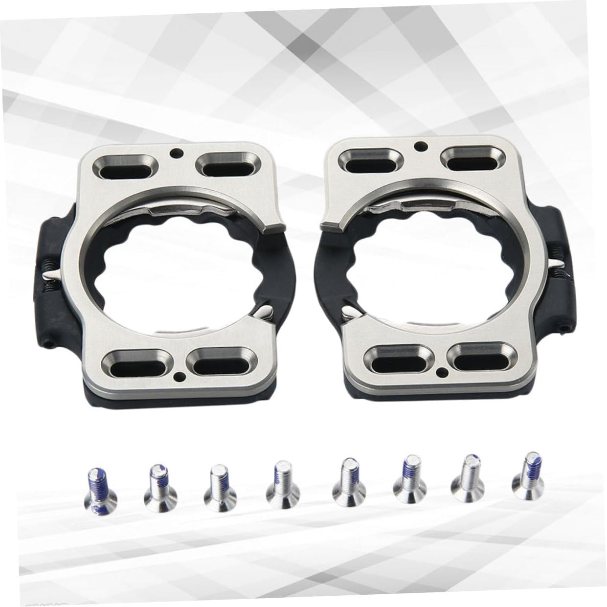 1pair Mountain Bike Pedal Cleat Kit Bike Lock Lock Compatible Pedals Cycling Accessories Self-Locking Cleats