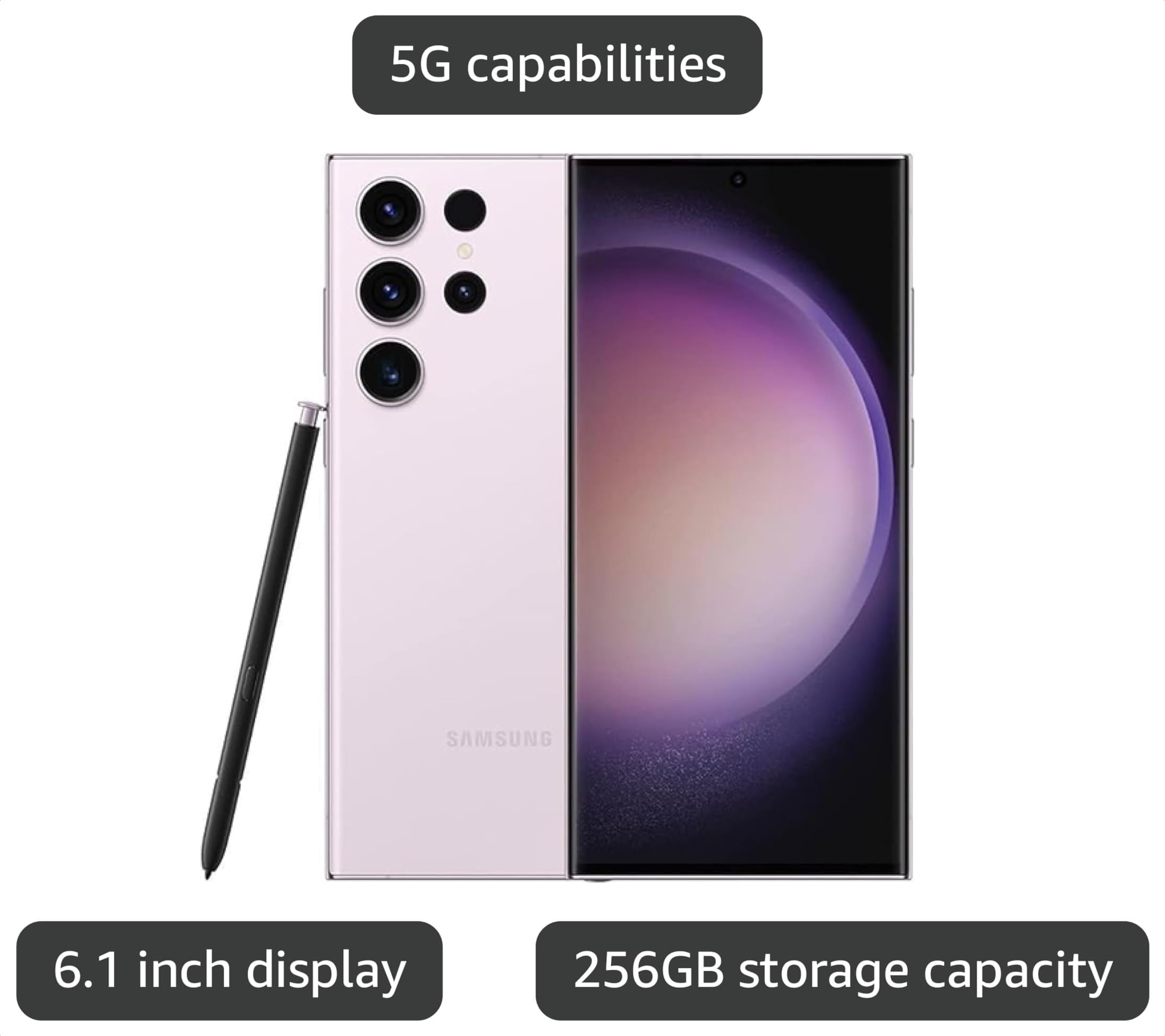 Amazon.com: Samsung Galaxy S23 Ultra 5G, US Version, 256GB