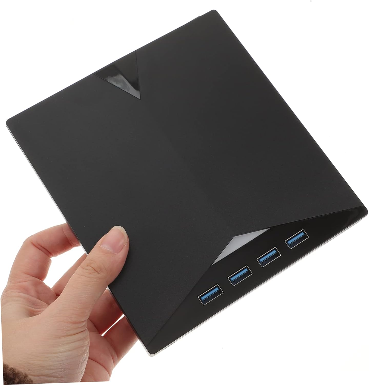 Operitacx Ultra Thin Portable External DVD Drive USB with CD Burner for Laptop Silent Operation Fast Data Transfer Card Slot Compatible with Desktop and Mobile Devices