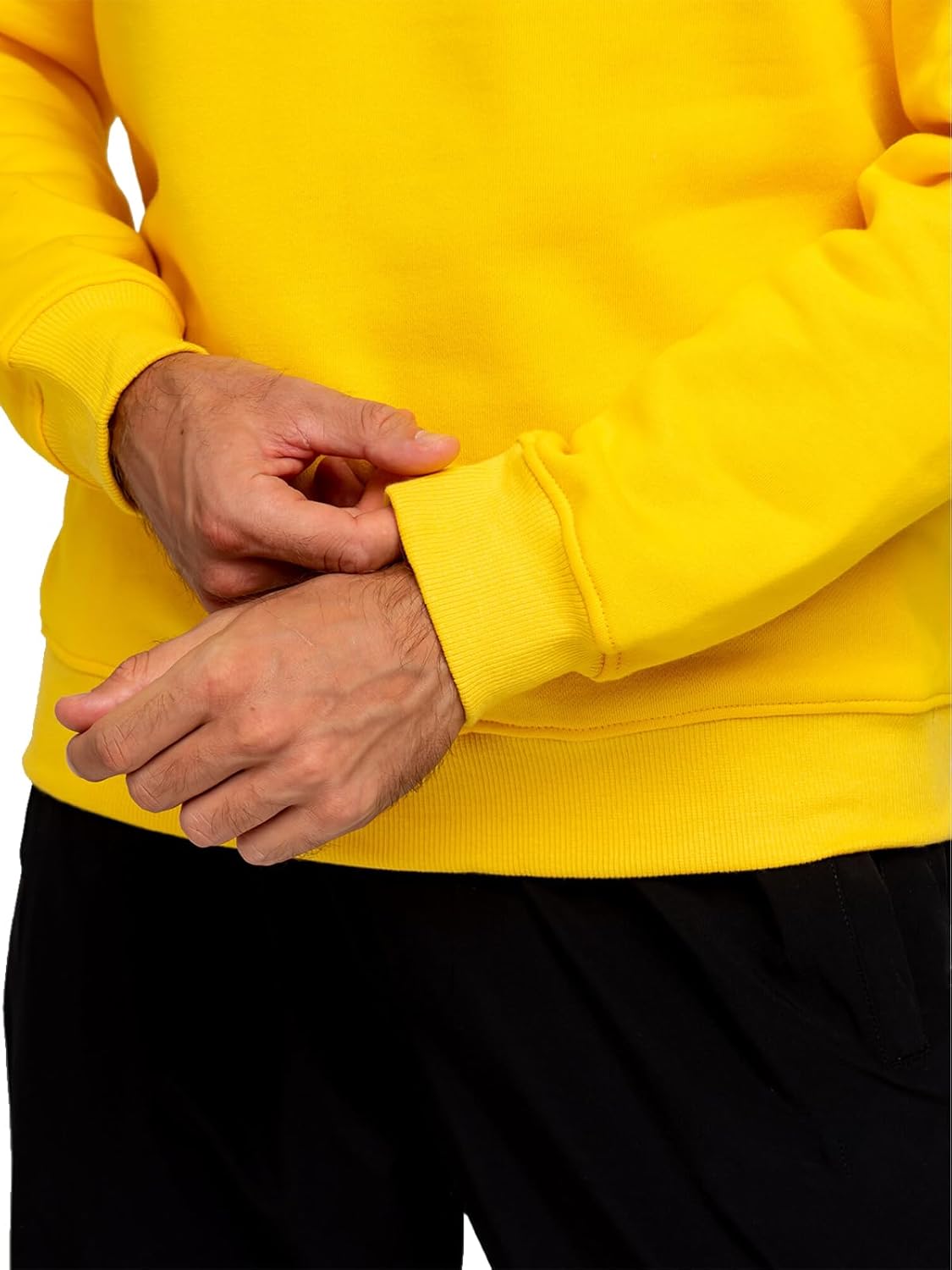 TUVEKE Men's Sweatshirts Soft Long Sleeve Crewneck Sweatshirt Midweight Fleece Sweat Shirt Breathable Pullover Sweater S-3XL - Image 5