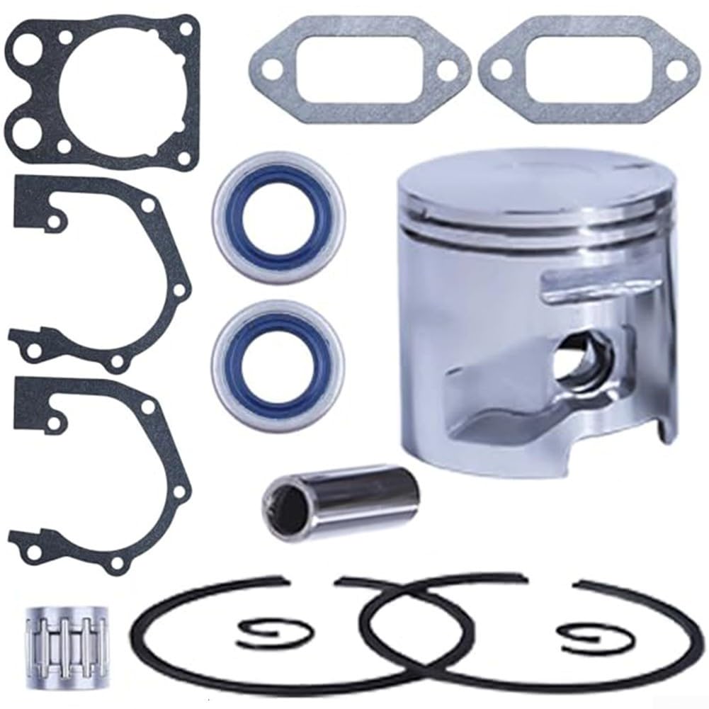 Gdfnmogo Kit de joints de segment de piston 51 mm avec roulement à aiguilles et joints d'huile pour scie à béton Husqvarna K750 K760 K770, remplace 506372401 506 37 24-01 506 37 24-02