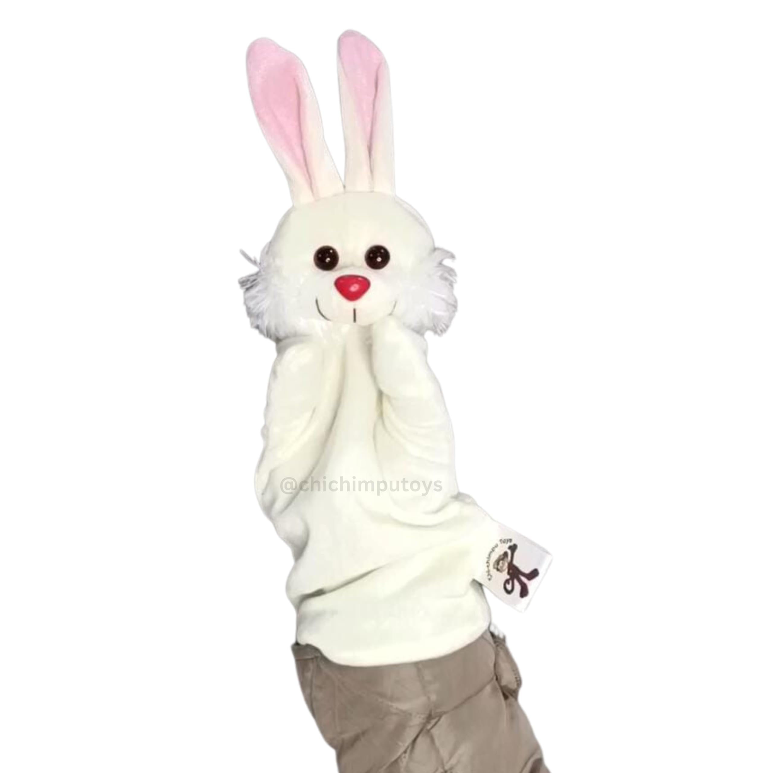 CHI-CHIMPU TOYS Cute Rabbit Hand Puppet - (White) | Hand Masks for Kids | Soft Toy | Puppet Toy | Soft Toy for Childrens| Educational Puppets for Kids Learning (B0BFRH8KNH) Amazon Price History, Amazon Price Tracker