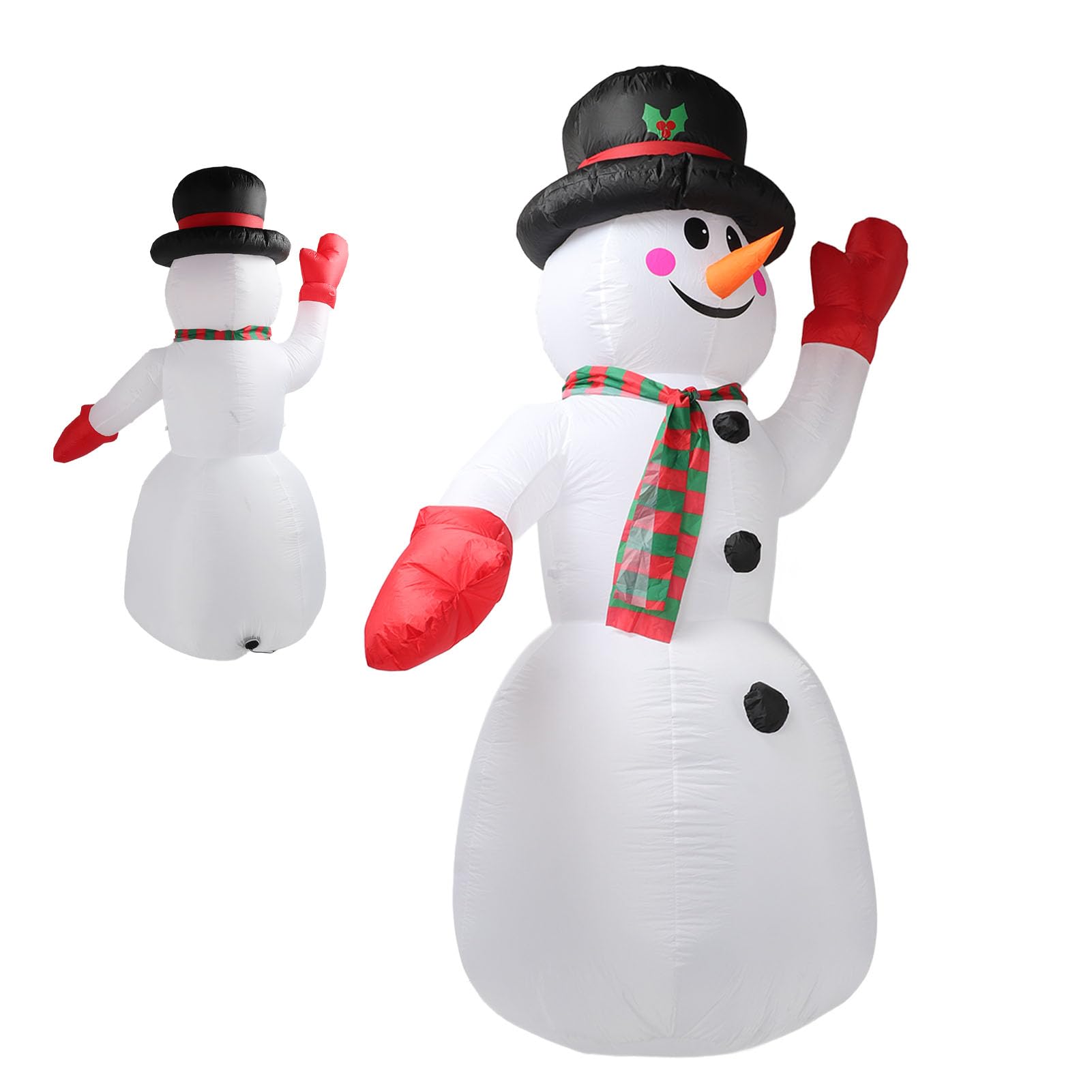 Bonhomme de Neige Gonflable de Noël de 8 Pieds de Haut, avec