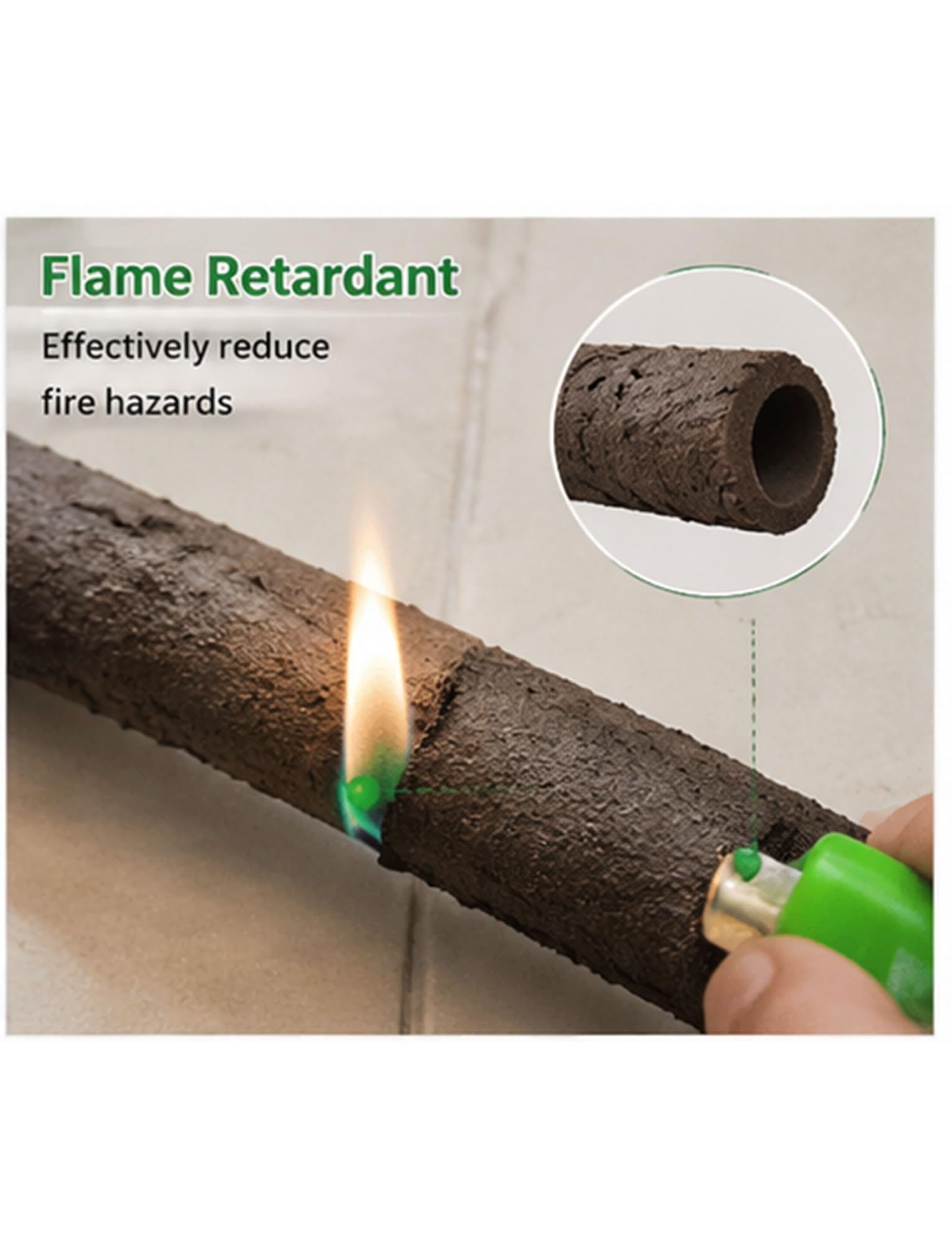 Flexibler Kabelschutzschlauch in Rankenoptik zum Kabelverstecken | Rattan decorativo con corteccia artificiale, giardino esterno(16mm/0.63in)