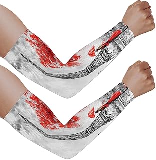 Mangas de braço com proteção solar UV para homens e mulheres, pintura a óleo nas mangas de rua protege os braços esportes mangas de braço proteção solar proteção UV, Pintura a óleo na rua