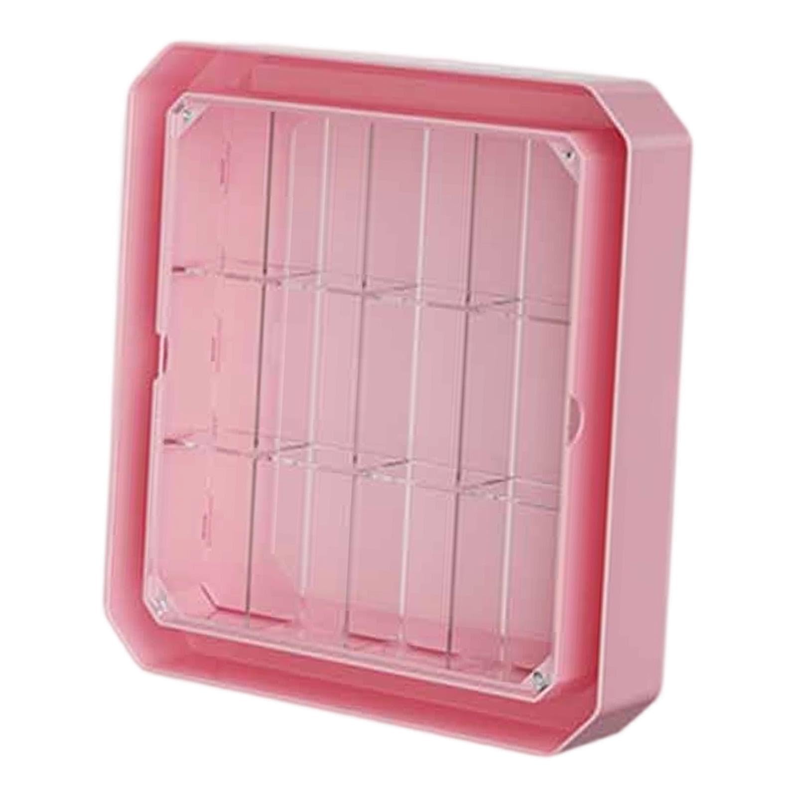Caja De Exhibición Protectora contra Polvo para Figuras De,Rosa
