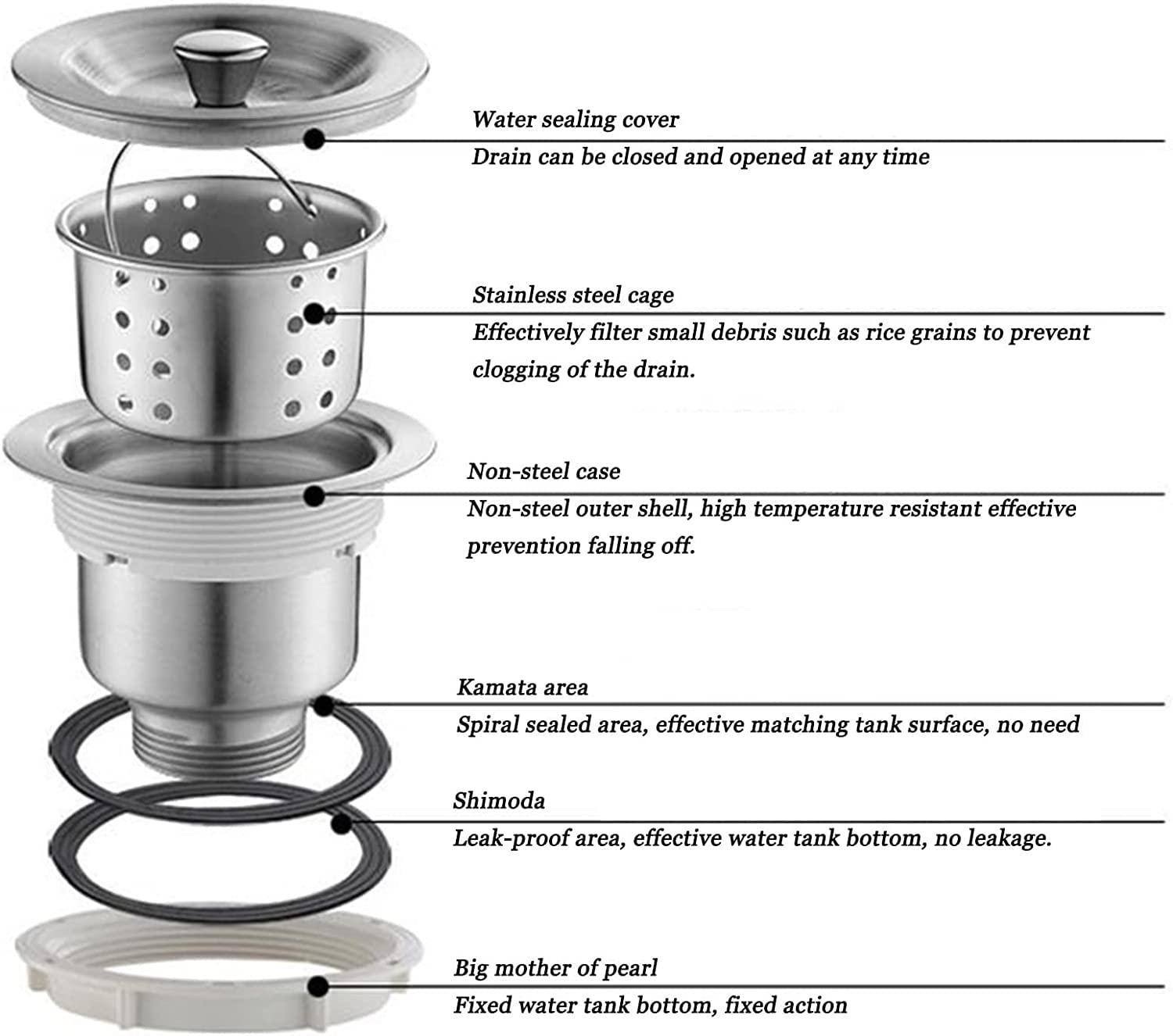 Fregadero de lavandería para exteriores, fregaderos de cocina de camping de un solo seno con escurridor izquierdo, manguera de estación de lavado de manos de acero inoxidable para garaje de patio tra