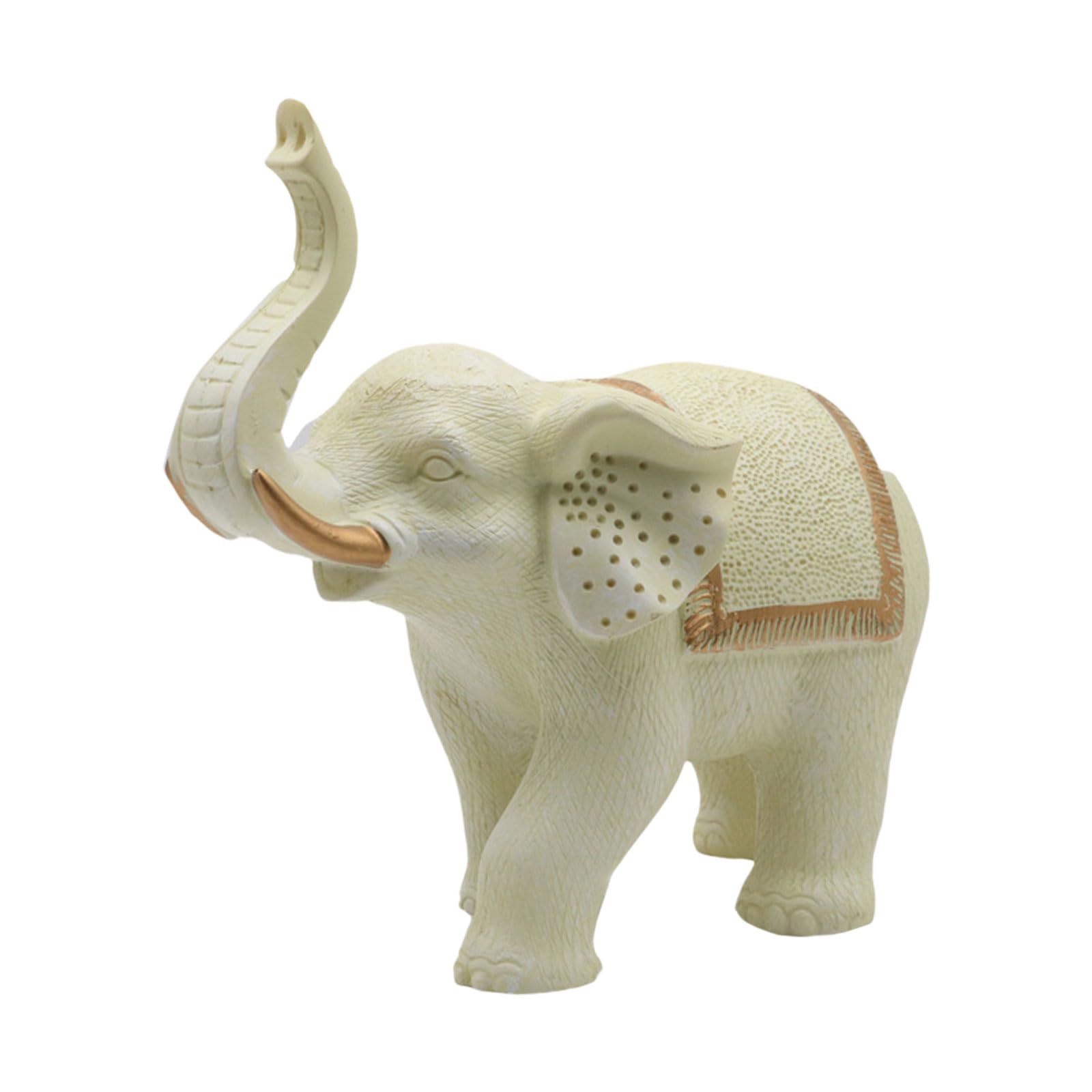 Figura de elefante para riqueza y prosperidad, escultura de animales, decoración de escritorio, decoración de escritorio Fengshui, figura de prosperidad