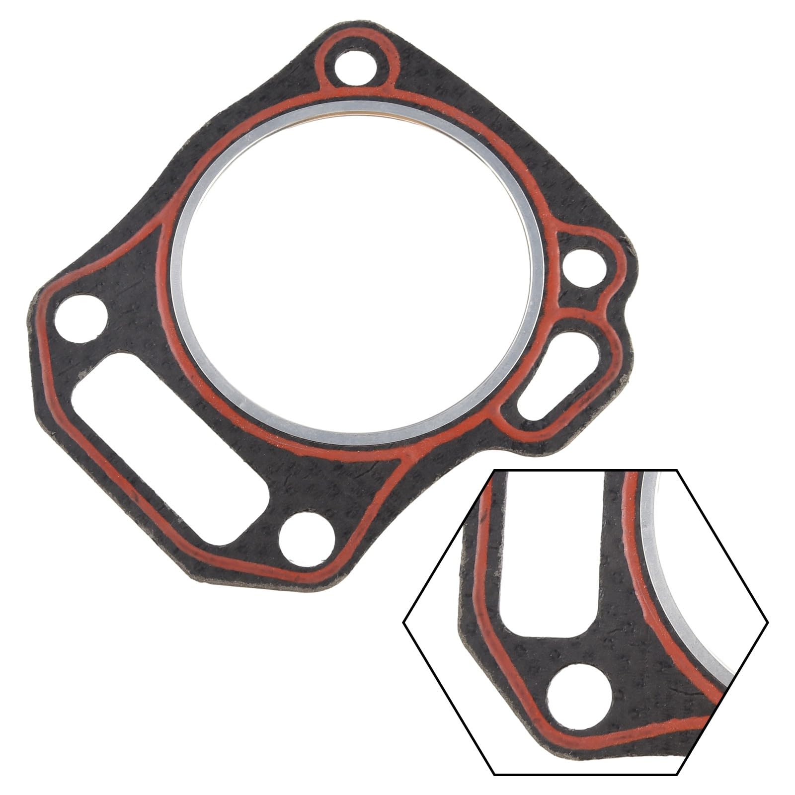 Lecreatekit Guarnizione testata motore, compatibile con 168F per gx160 per motori gx200, guarnizione di ricambio per una facile installazione e prestazioni di lunga durata