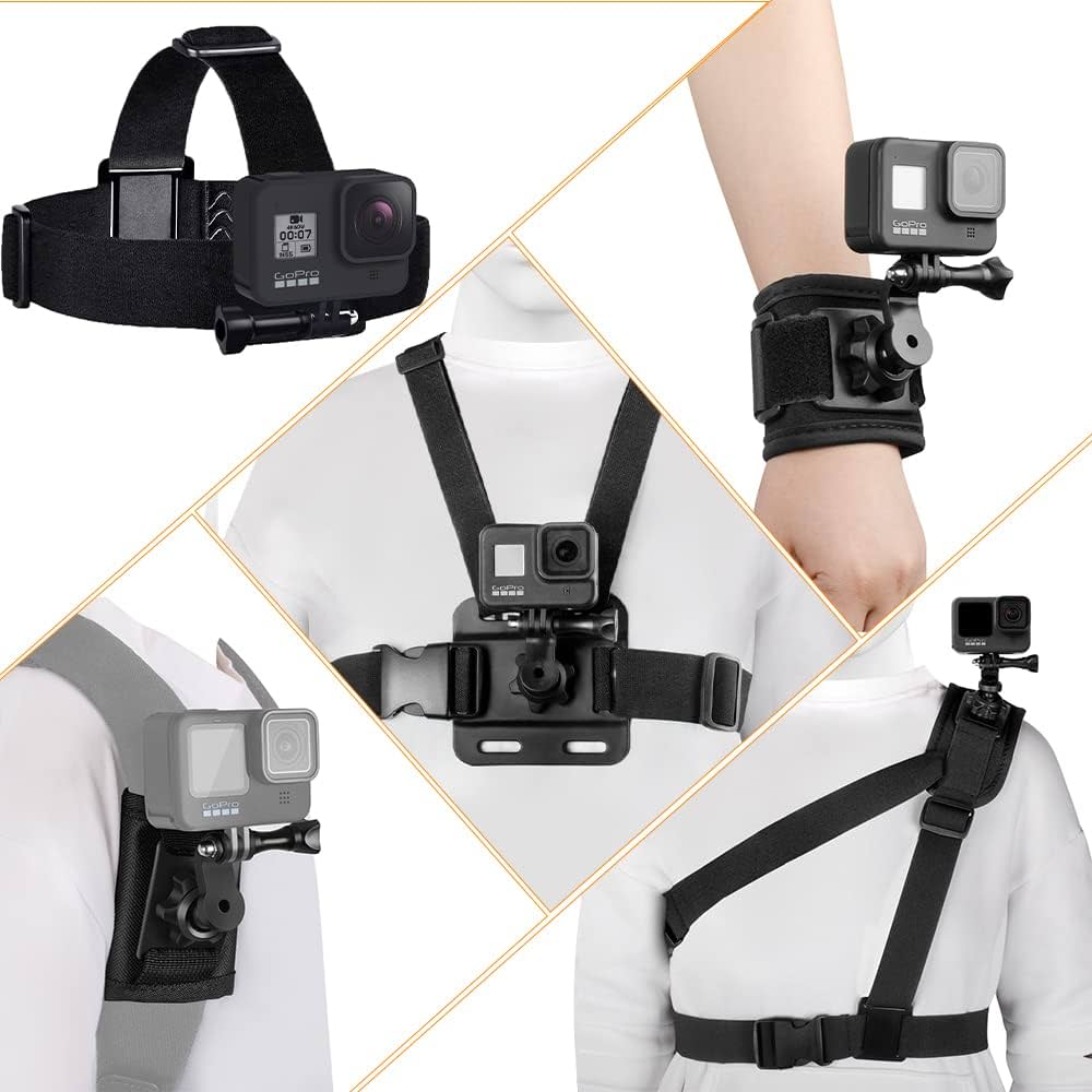 ■Go Pro アクセサリーまとめて★チェストストラップ、アタッチメント □Go Pro アクセサリーまとめて☆チェストストラップ