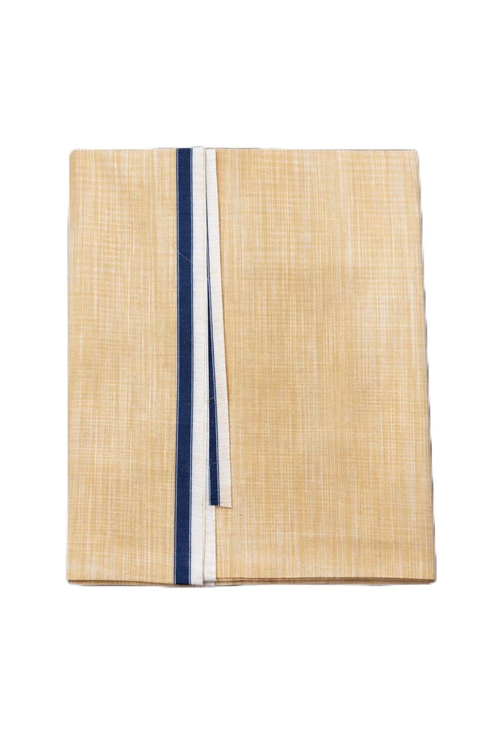 shyam handloom Premium Quality Cotton Striped Lungi for Men Kerala Cotton Veshti Solid Panchalu with Varied Color Border Dhoti Lightweight Pooja & Temple Wear-picture-11