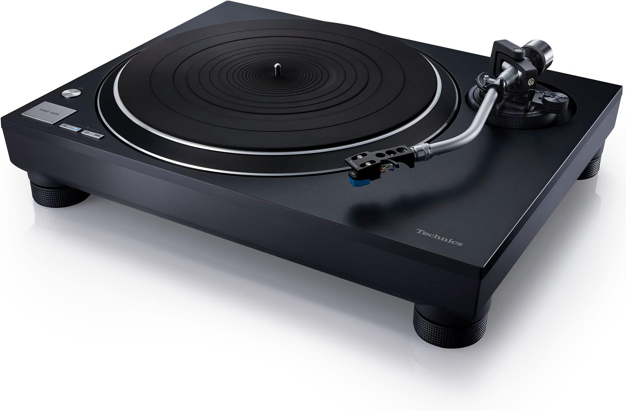 Turntable, Premium Class HiFi Record Player with Coreless Direct, Stable Playback, Audiophile-Grade Cartridge and Auto-Lift Tonearm, Dustcover Included – SL-100C, Black (SL-100C-K)