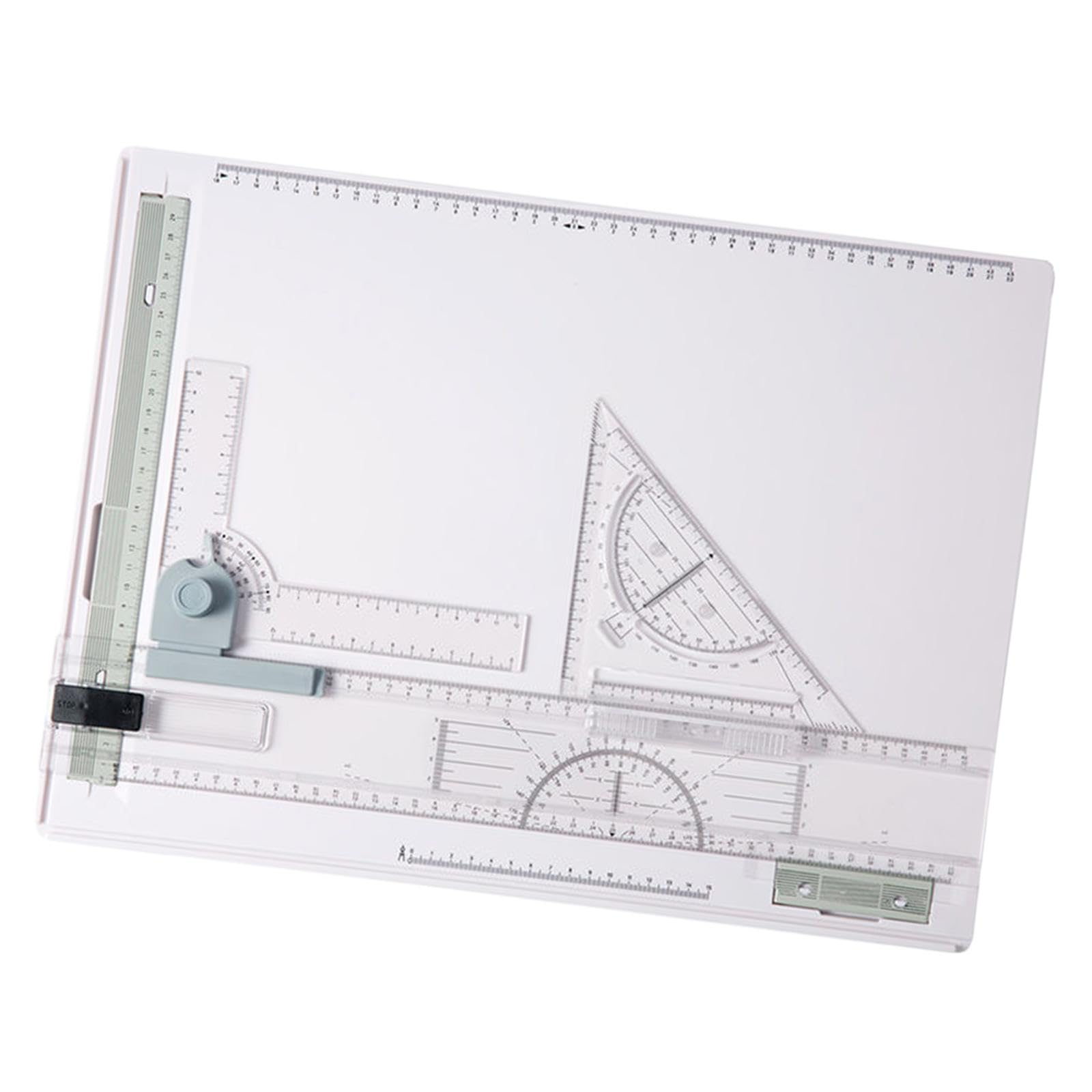 F Fityle Planche à Dessin A3, Planche à Dessin architecturale Graphique Portable avec règle coulissante à Mouvement parallèle, Planche à Dessin, Table à Dessin