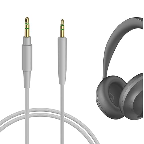 GEEKRIA Cable de audio compatible con auriculares Bose 700, QuietComfort Ultra, QC 45/35II/35/25/SE, cable estéreo de repuesto de 0.138 in a 0.098
