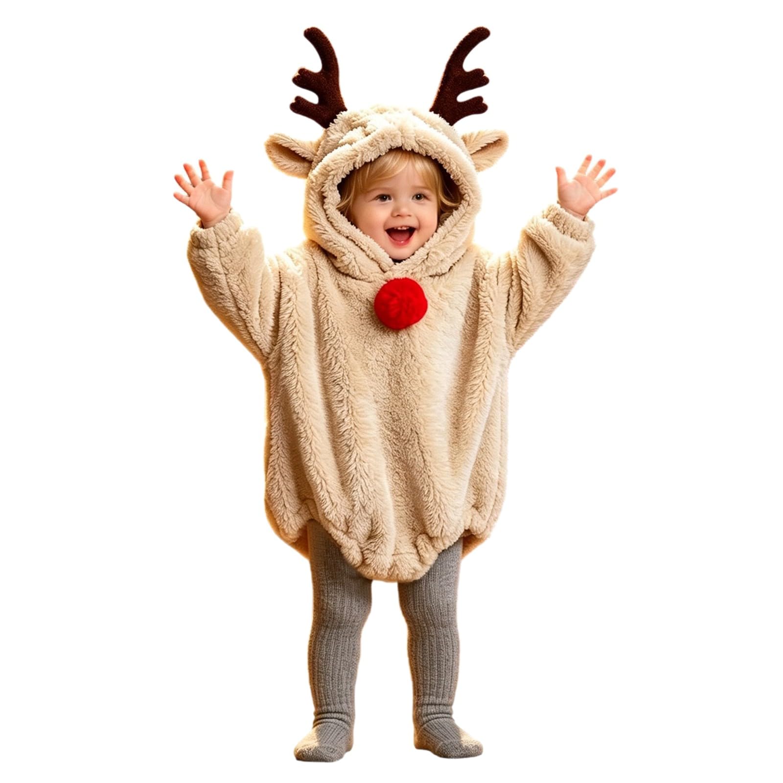Unisex Baby Christmas Costume Flannel Hooded Outfit Santa Claus Newborn — image 1