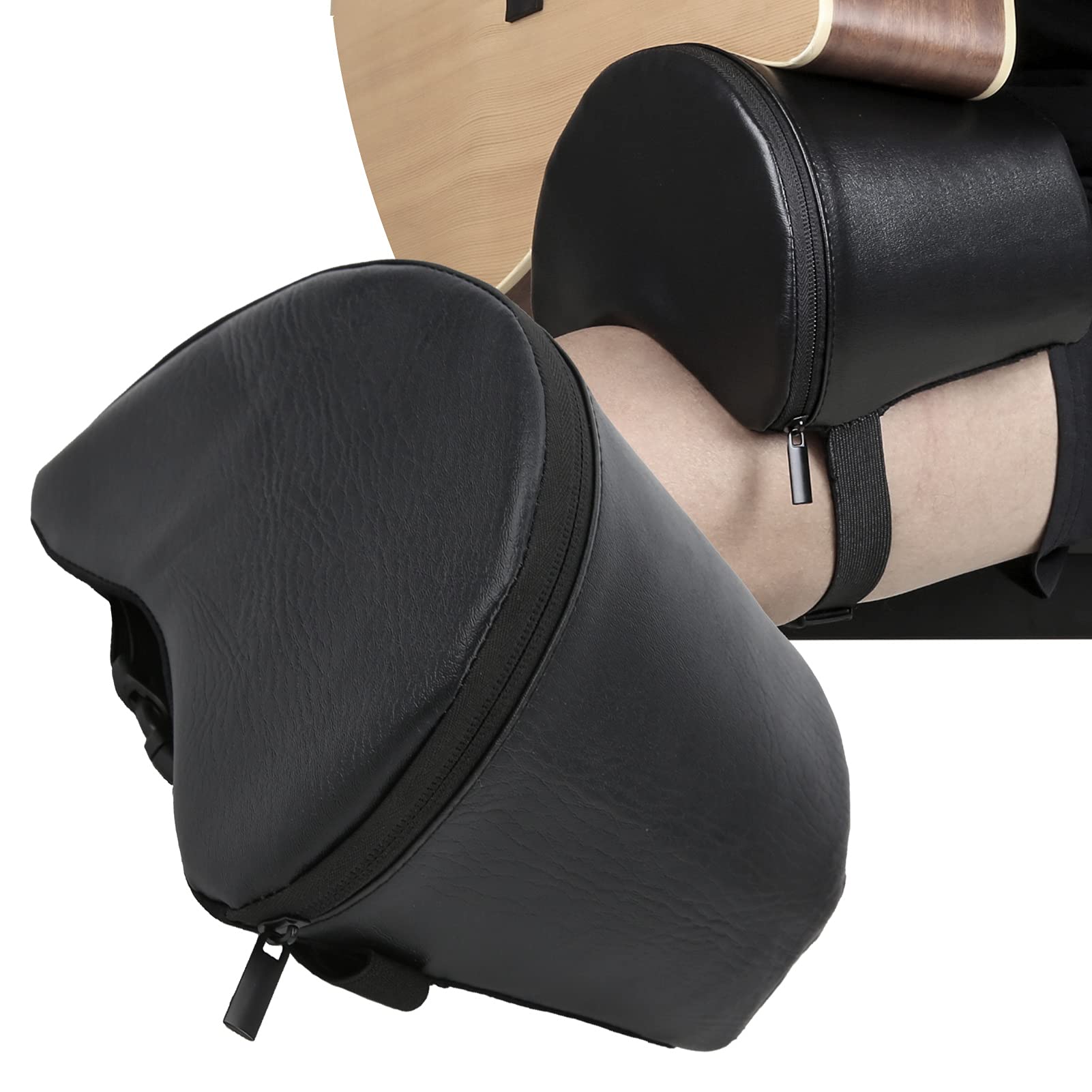 Cuscino di supporto per suonare, imbottitura morbida per le gambe della chitarra in memory foam per prestazioni a lungo termine