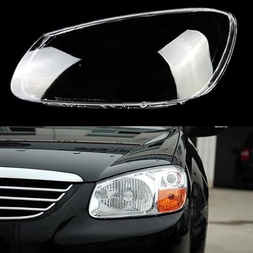 Faros delanteros de cristal para coche, pantalla transparente, carcasa para faros delanteros, para Kia Cerato 2008 2009 2010 2011 2012