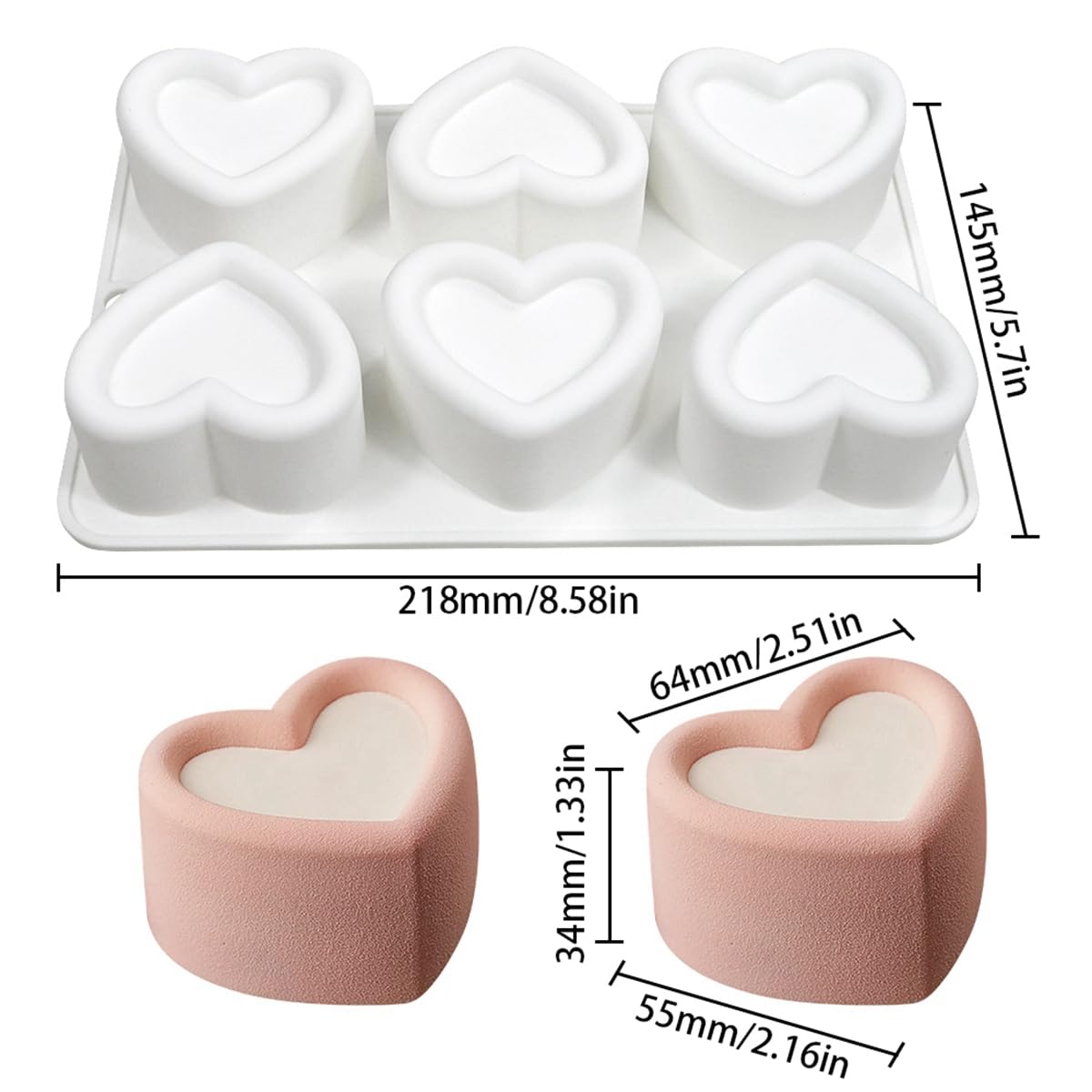 Heart Mousse Cake Mold - Valentine's Day Baking -5