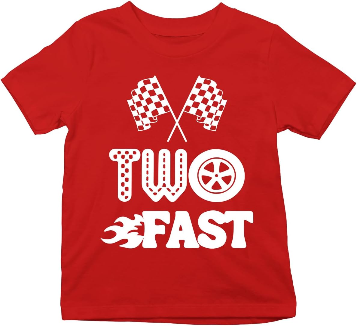 CBTwear Two Fast Toddler Shirt - Fun and Trendy 2nd Birthday Racing-Themed Tee for Kids' Celebrations