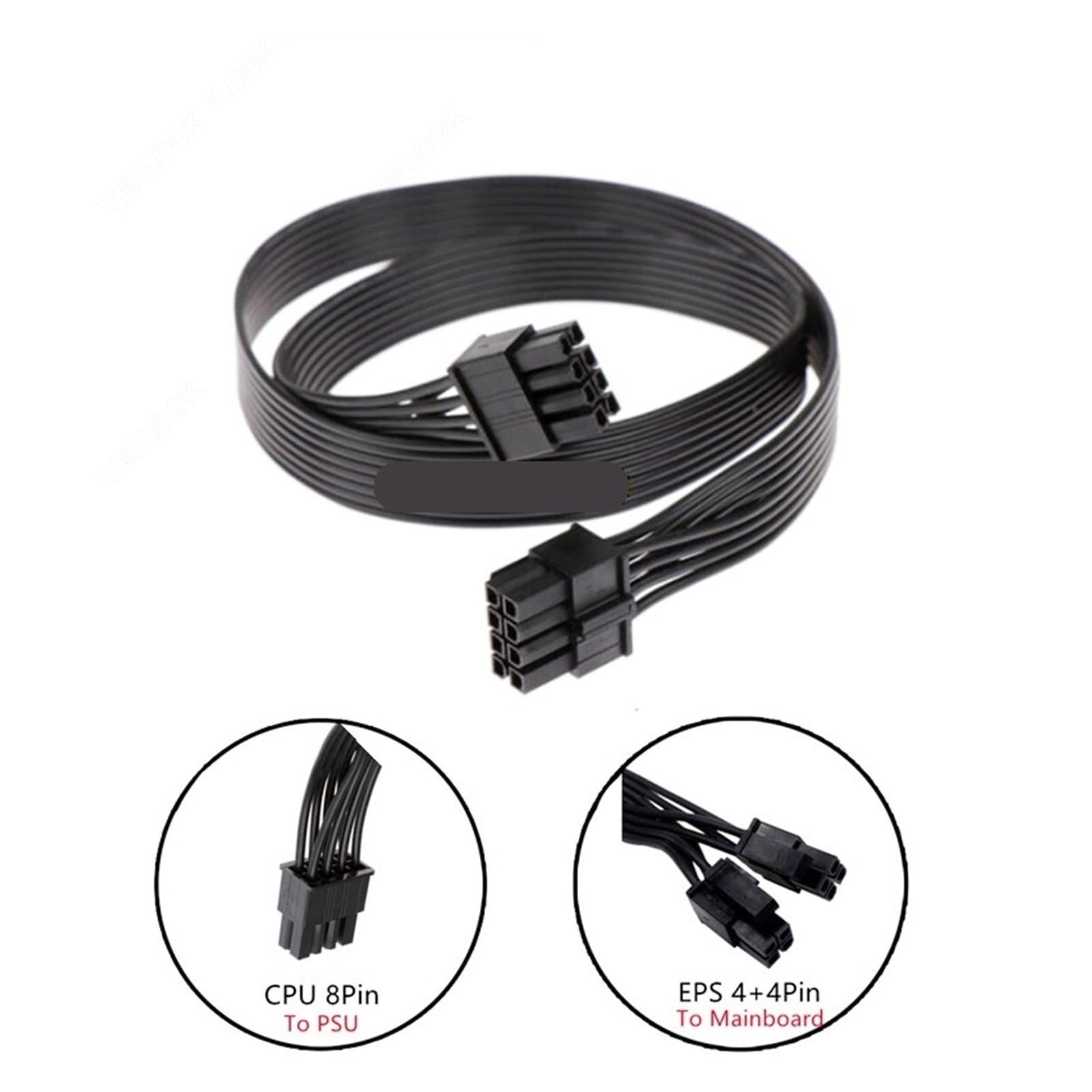 Generico Cavo modulare CPU da 60 cm 18 AWG EPS12 V 4+ pin