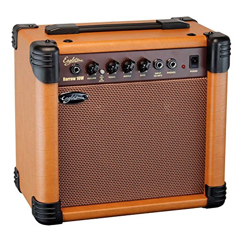 Eagletone Barrow-Amplificador para guitarra acústica 10 w, color marrón