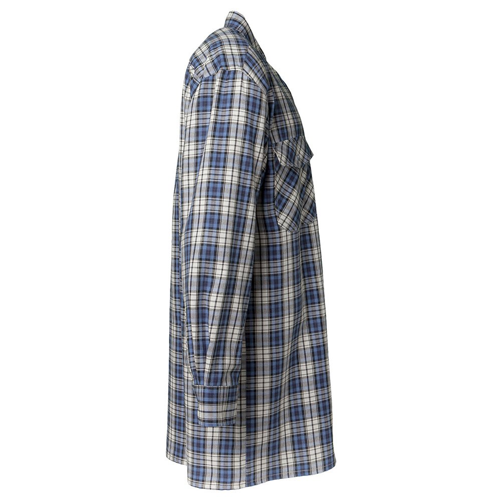 Planam 450045 Chemise Taille 45/46 Carreaux Bleu