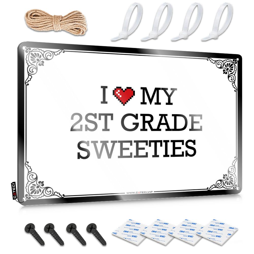 Fzfn Colour I Love My 2St Grade Sweeties Personalized Grunge - Vintage Poster Soft Bath Vintage Wall Art(30X40cm)