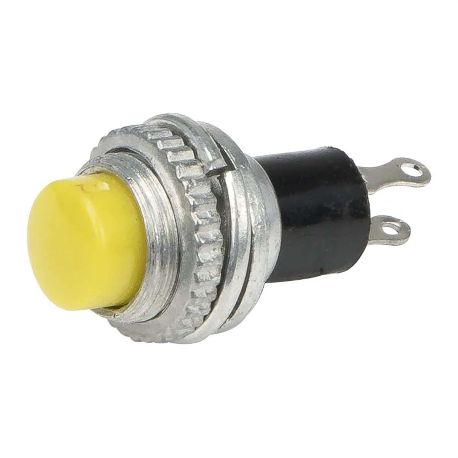 JNURGWLYH 100pcs / lot DS-314 10mm Reset - Off Push Button Switch SPST pushbutton(Giallo)