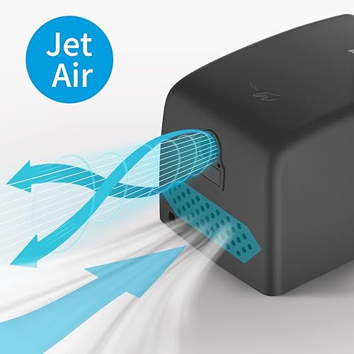 Miniatura 5 de AIKE UL aprobado compacto Jet secador de manos con cable duro, 1350W 120V negro mate modelo AK2803D