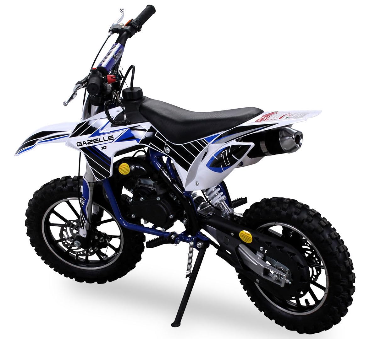 Mini Cross minicross GAZELLE TUNING 50cc 2 tempi Carburatore 15 + Gas Regolabile + Avviamento Easy Start + Cerchi 10" + Freni a disco + Altezza sella ca. 60cm + Garanzia 24 mesi (COLORE ARANCIO)