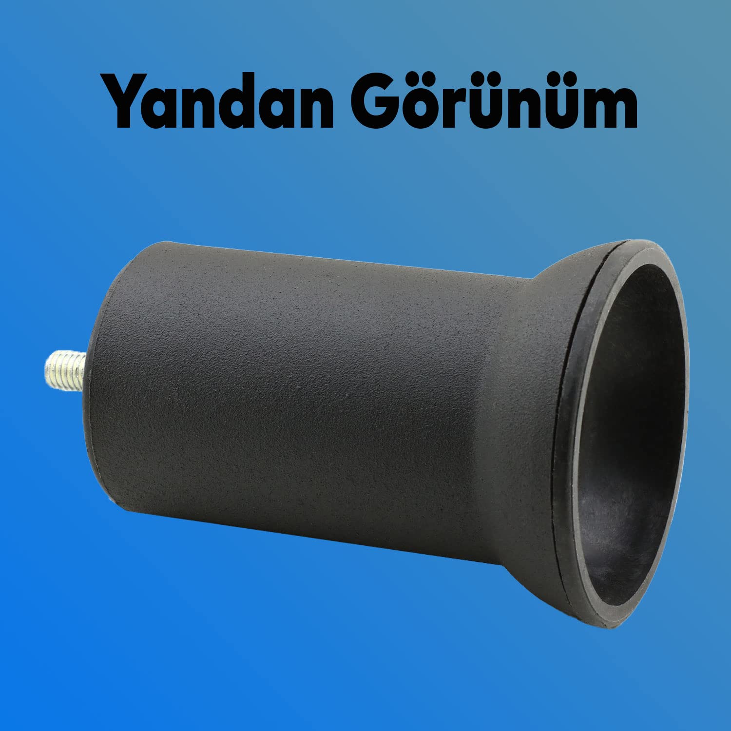 Badem10 Mobilya Metal Kanepe Baza Koltuk Destek Ayağı M8 Civata Siyah Metal Ayak 10 Cm (4 ADET)