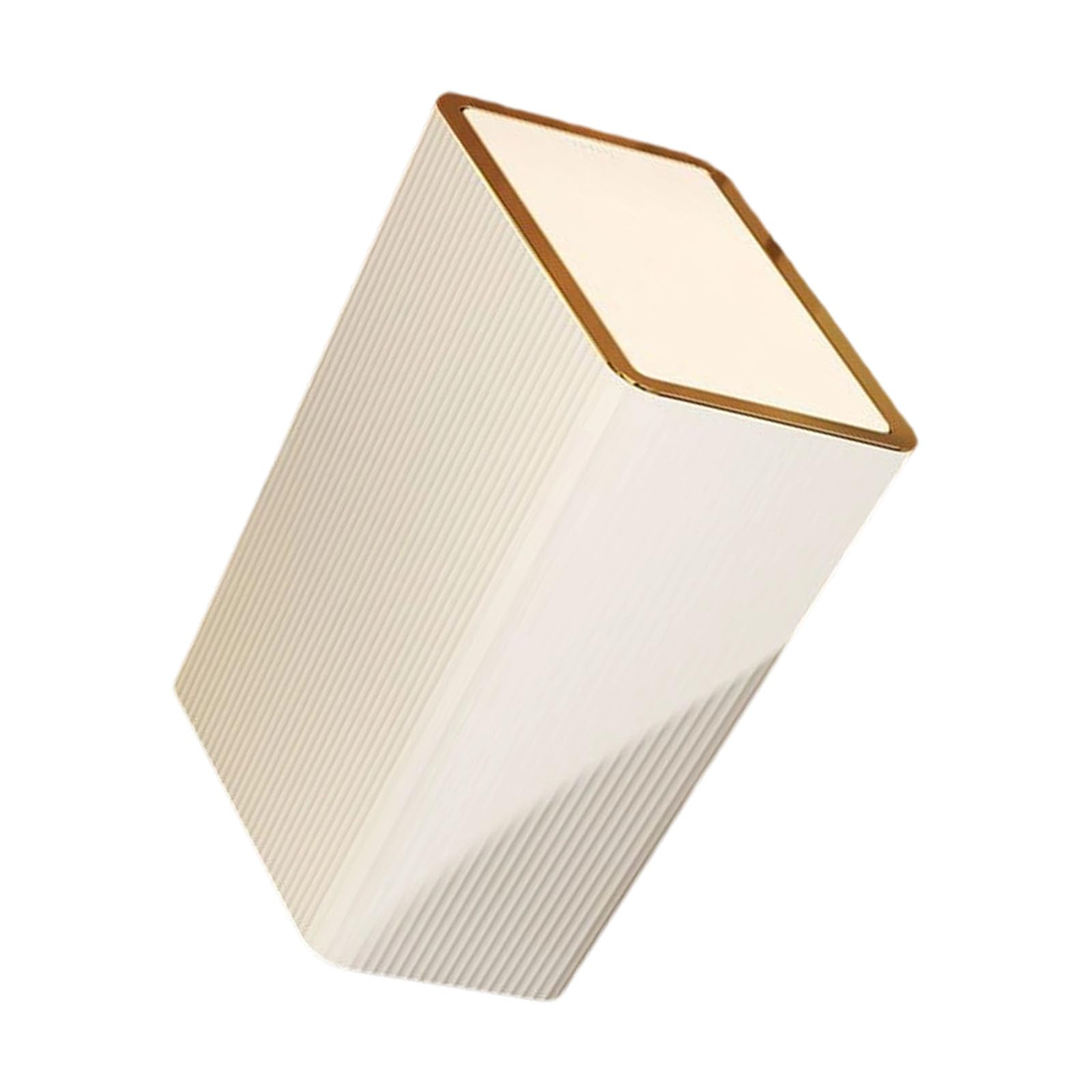 Xjdzineq Sealed Lid Waste Container Press Lid Trash Bin Can for Small Space Bedroom Kitchen Accessories Bin with Cover