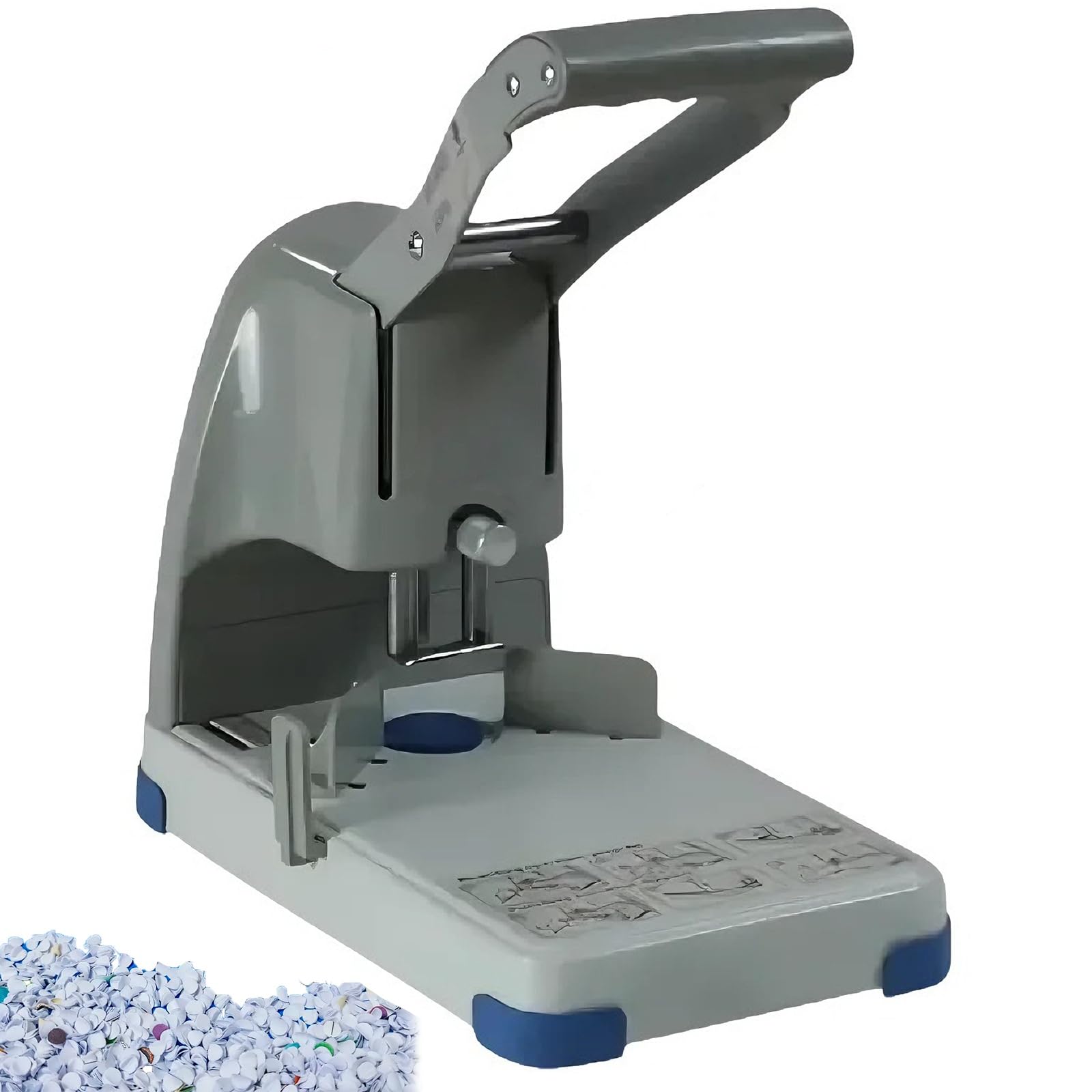 Wytrzymały dziurkacz jednootworowy, dziurkacz z wysuwaną linijką, ergonomiczny uchwyt, tnie do 300 arkuszy papieru, urządzenie do dziurkowania okrągłego A4 do użytku w biurze, domu i drukarni